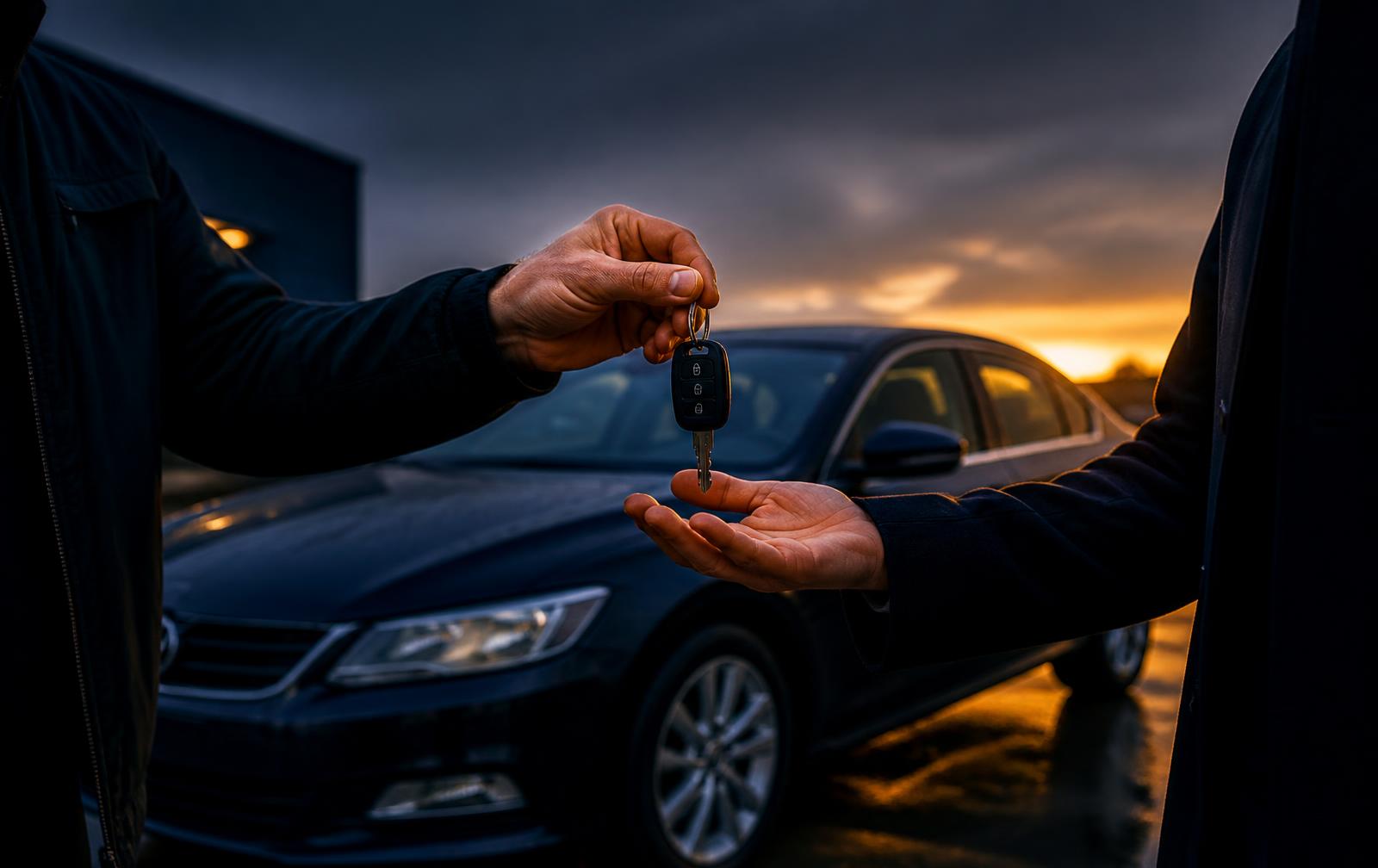 Autoschlüssel-Übergabe beim Autoankauf in NRW